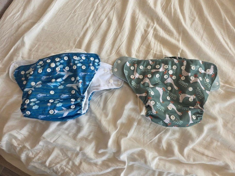 2 wasbare luiers met leuke prints, Ophalen of Verzenden, Nieuw