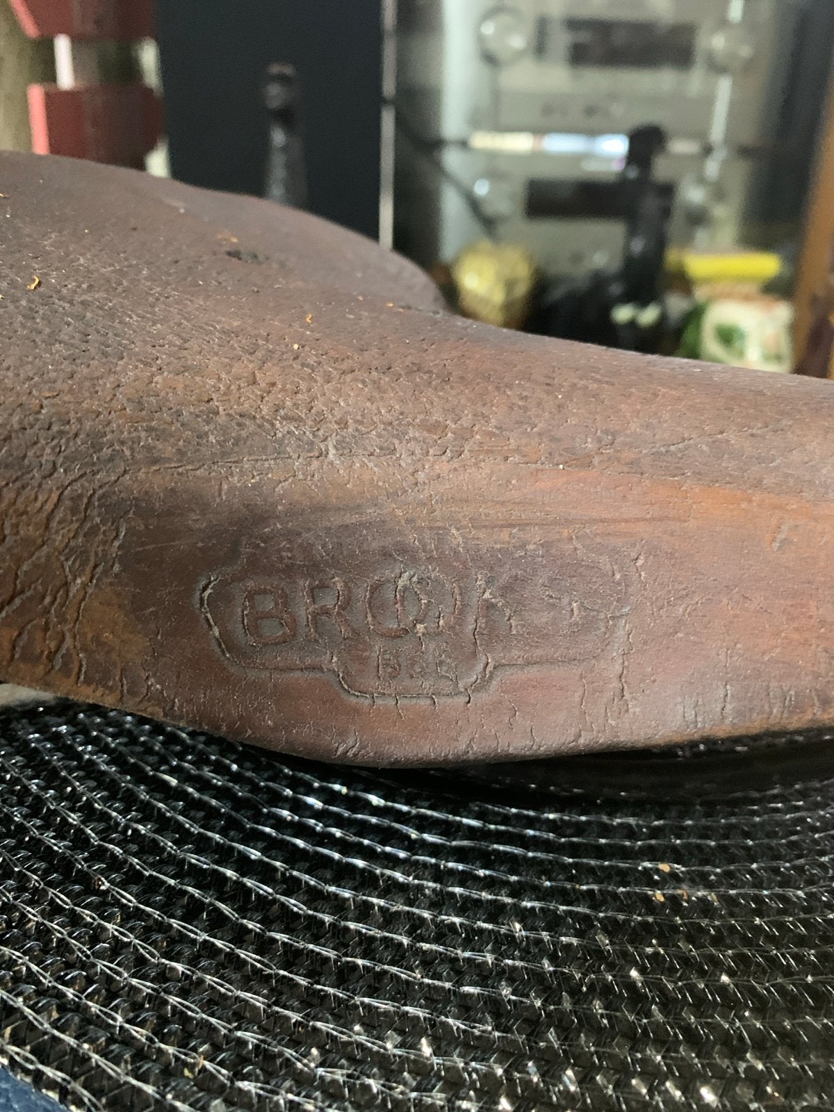 Brooks B66 Zadel - Vintage Lederen Fietszadel, Fietsen en Brommers, Fietsonderdelen, Gebruikt, Leer, Ophalen of Verzenden, Zadel