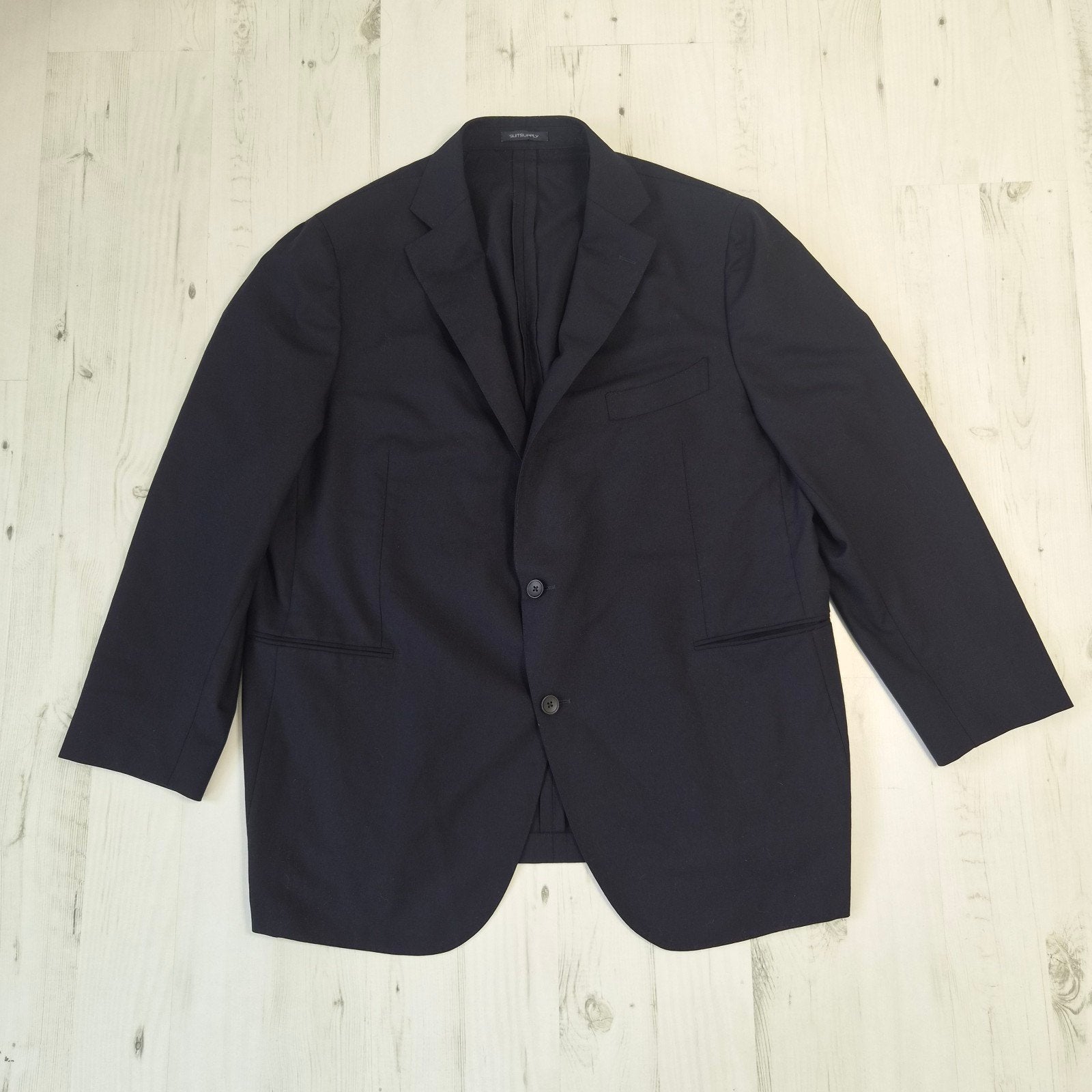 Suitsupply colbert 64 XXL Lanificio Rogna 100% wol zwart, Zwart, Overige maten, Ophalen of Verzenden, Zo goed als nieuw
