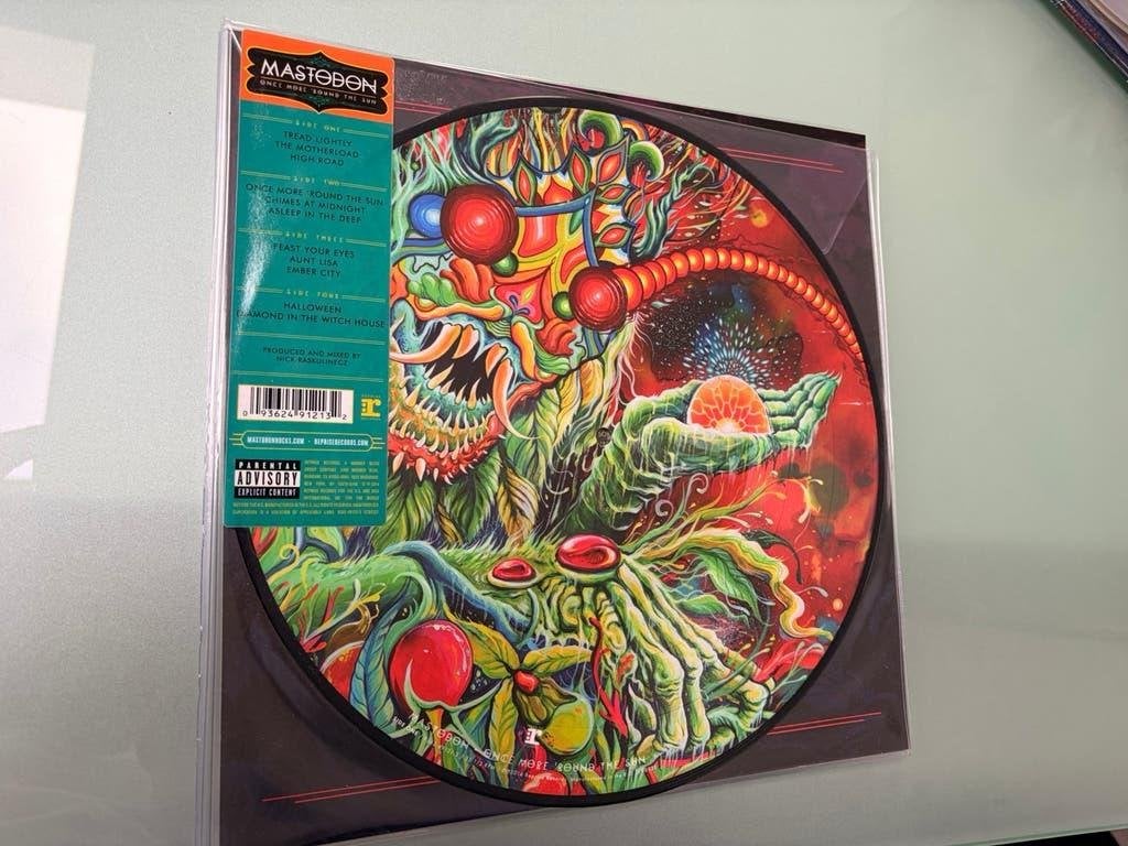 mastodon once more 'round the sun picture disc ltd lp heavy, Speciale editie, Ophalen of Verzenden, 12 inch, Nieuw in verpakking