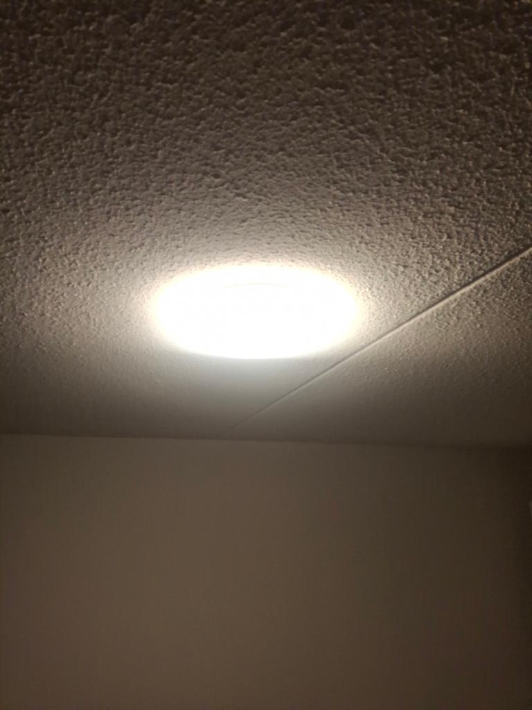 2x IKEA Plafondlamp LED - Gebruikt maar functioneel, Ophalen of Verzenden, Gebruikt, Kunststof