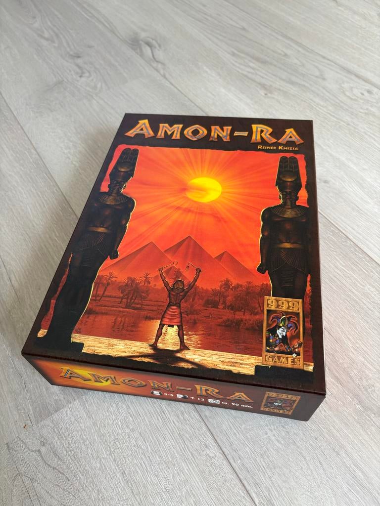 999 Games Amon-Ra Bordspel - Strategisch Spel, Drie of vier spelers, Ophalen of Verzenden, Zo goed als nieuw