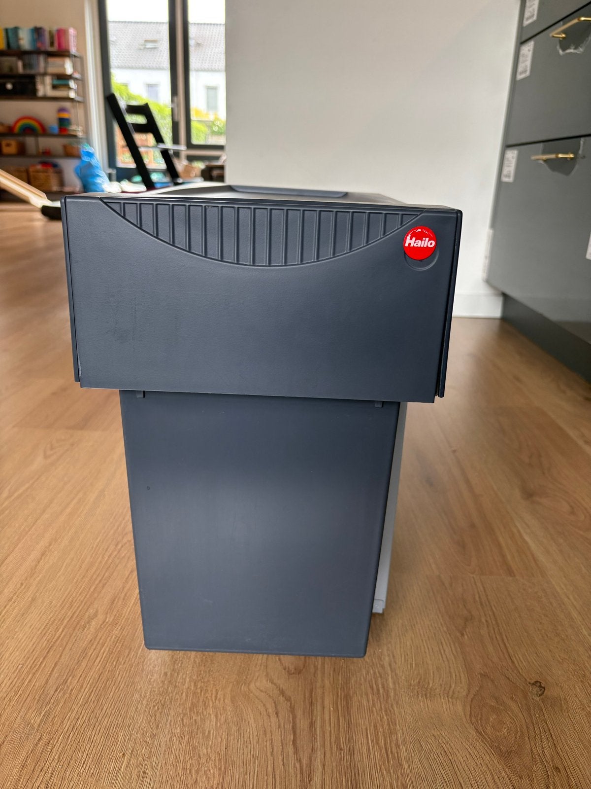 Hailo tandem de luxe Inbouwprullenbak - 3 bakken(15L, 2x 7L), 20 tot 30 liter, Ophalen, Gebruikt, Kunststof
