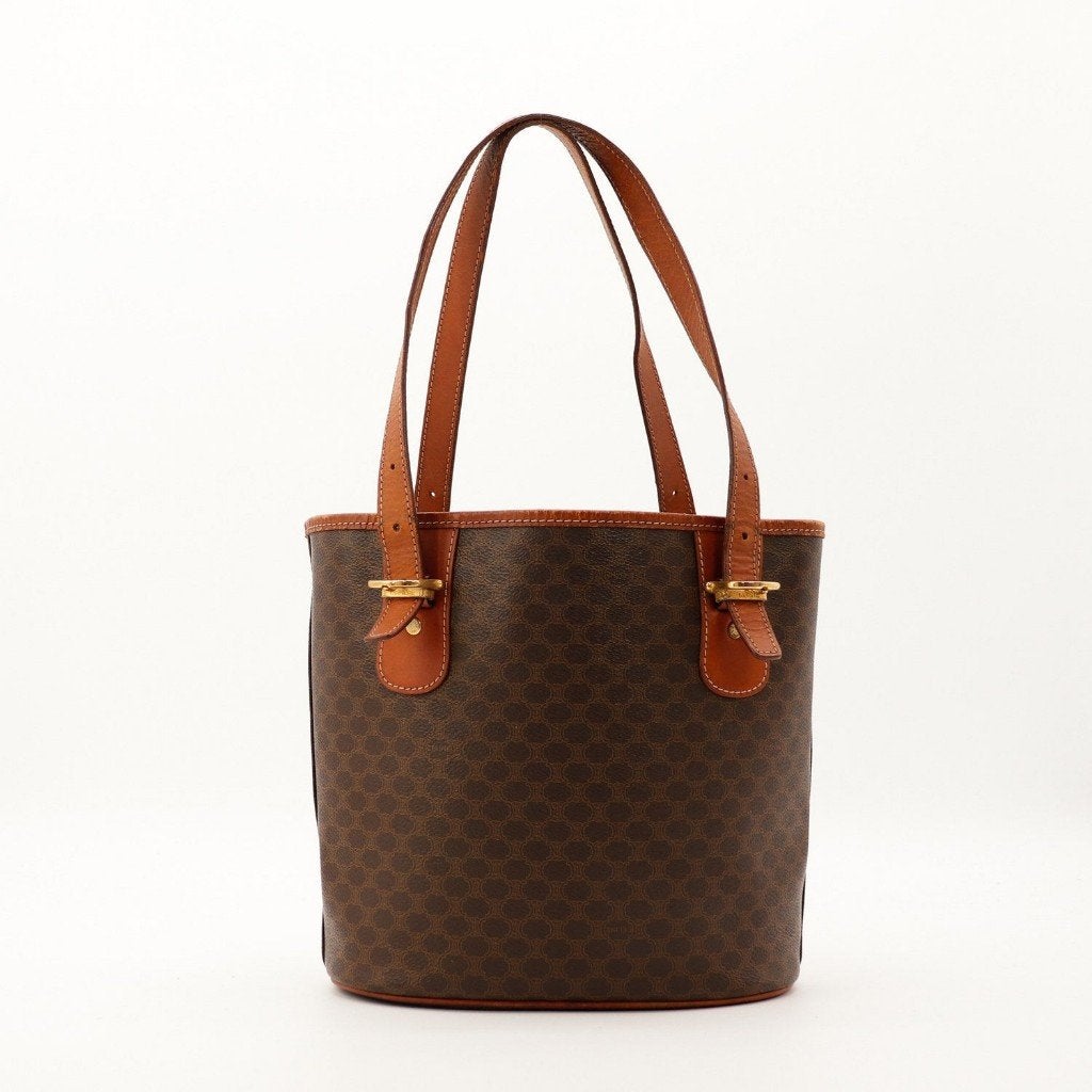 Celine Macadam Céline 24,5x25x13 cm bucket tas, Verzenden, Gebruikt, Zwart, Overige typen