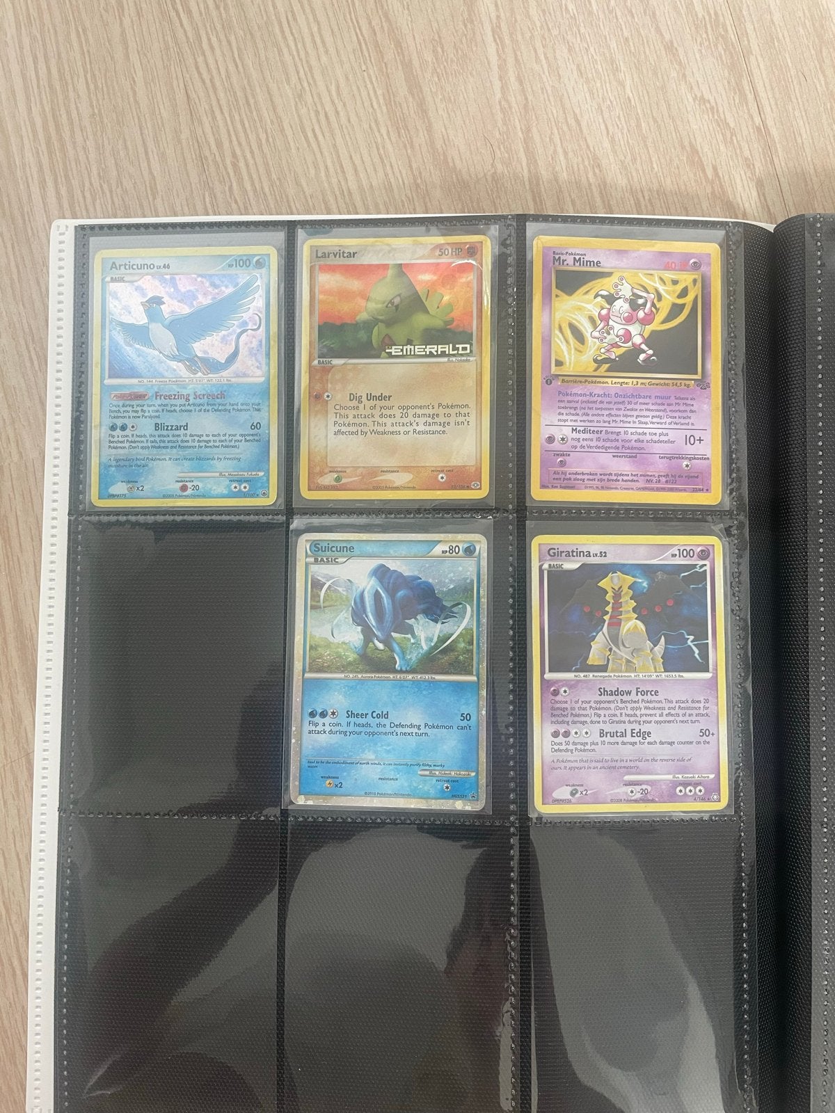 Pokémon Kaarten Collectie: Articuno, Giratina, Suicune, Ophalen of Verzenden, Gebruikt, Meerdere kaarten