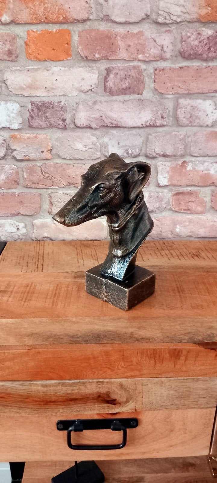 22cm Whippet/Hazewond Hond Buste Beeld♥️NIEUW♥️, Ophalen of Verzenden, Nieuw, Dier