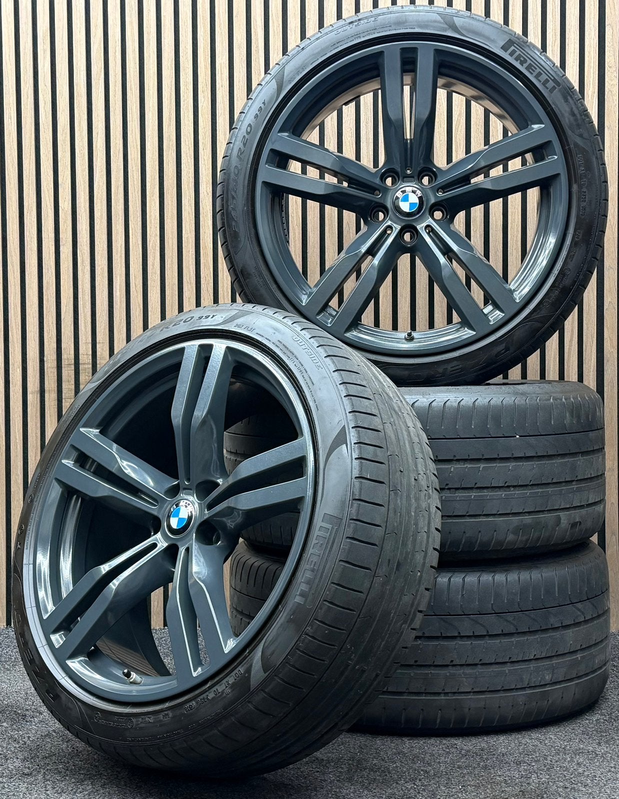 Originele 20 inch BMW 6 7 Serie GT G32 G11 G12 648M Pirelli, Ophalen, 245 mm, ., Banden en Velgen