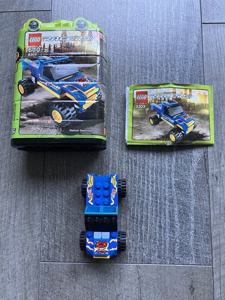 LEGO Racers Demon Destroyer - 8303, Compleet, Lego, Ophalen of Verzenden, Zo goed als nieuw