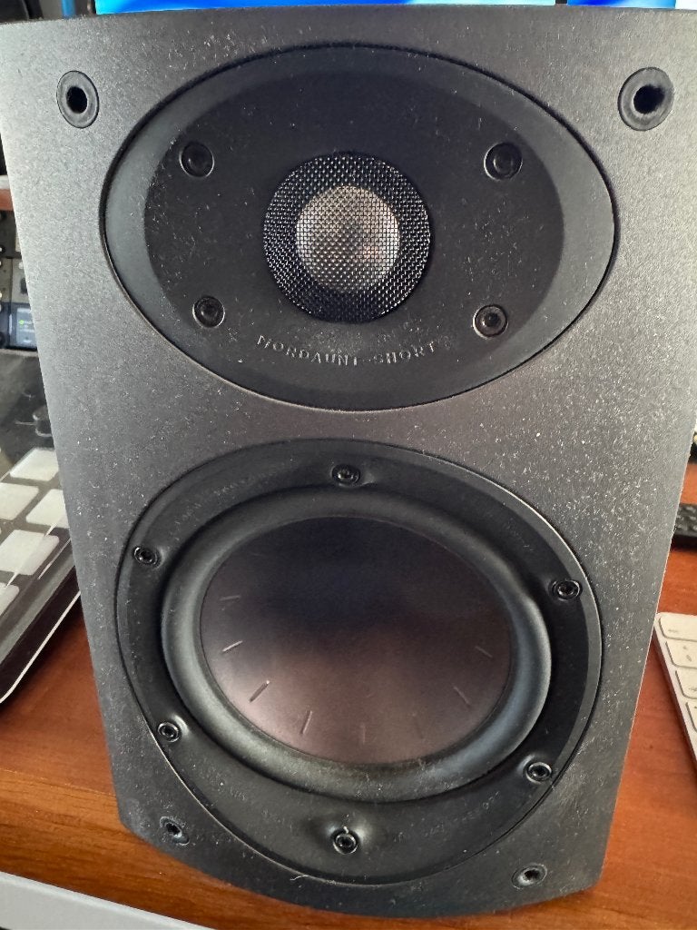 Mordaunt short Luidsprekers, Gebruikt, 120 watt of meer, Front, Rear of Stereo speakers, Ophalen