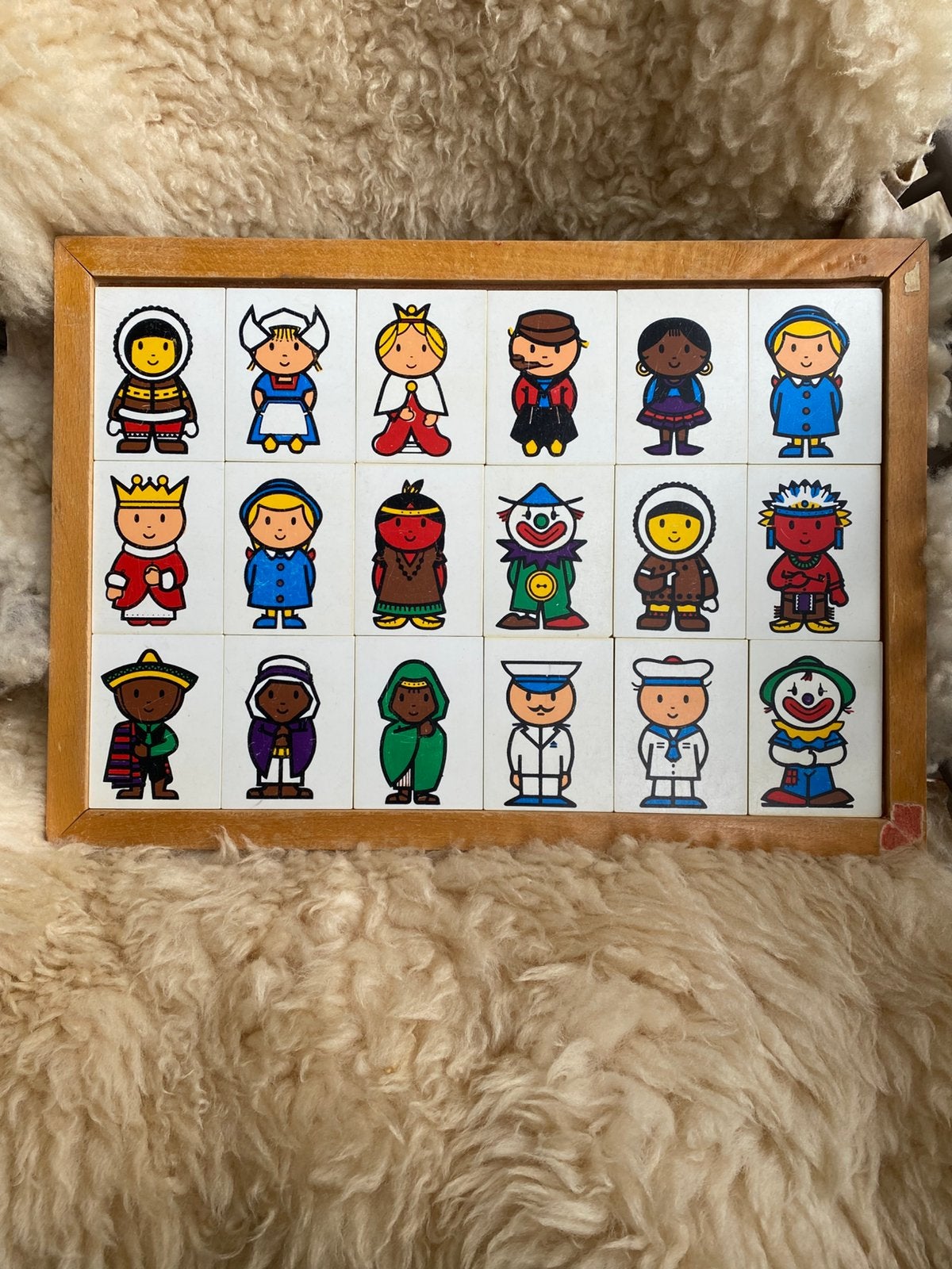 Vintage houten Rolf schoolpuzzel, memorie, speelgoed ‘80, Ophalen of Verzenden, Gebruikt, Puzzelen