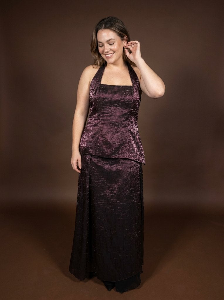 Special Moments Collection - Metallic crop top + rok, Maat 42/44 (L), Ophalen of Verzenden, Zo goed als nieuw, Rood