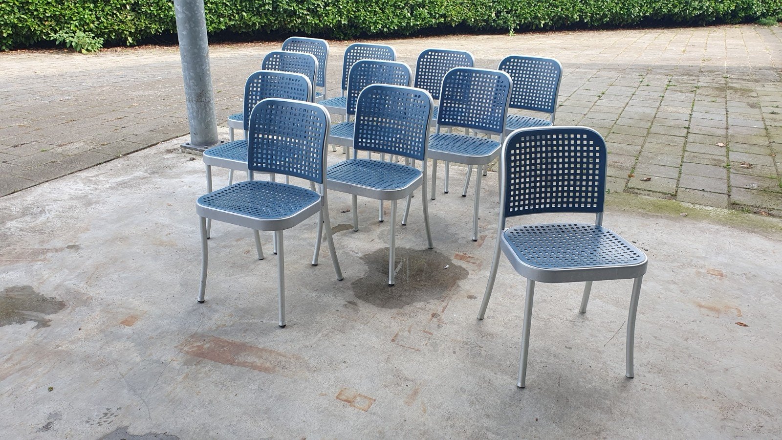10x depadova silver chair de padova design stoelen italy, Huis en Inrichting, .., Vijf, Zes of meer stoelen, .., Ophalen