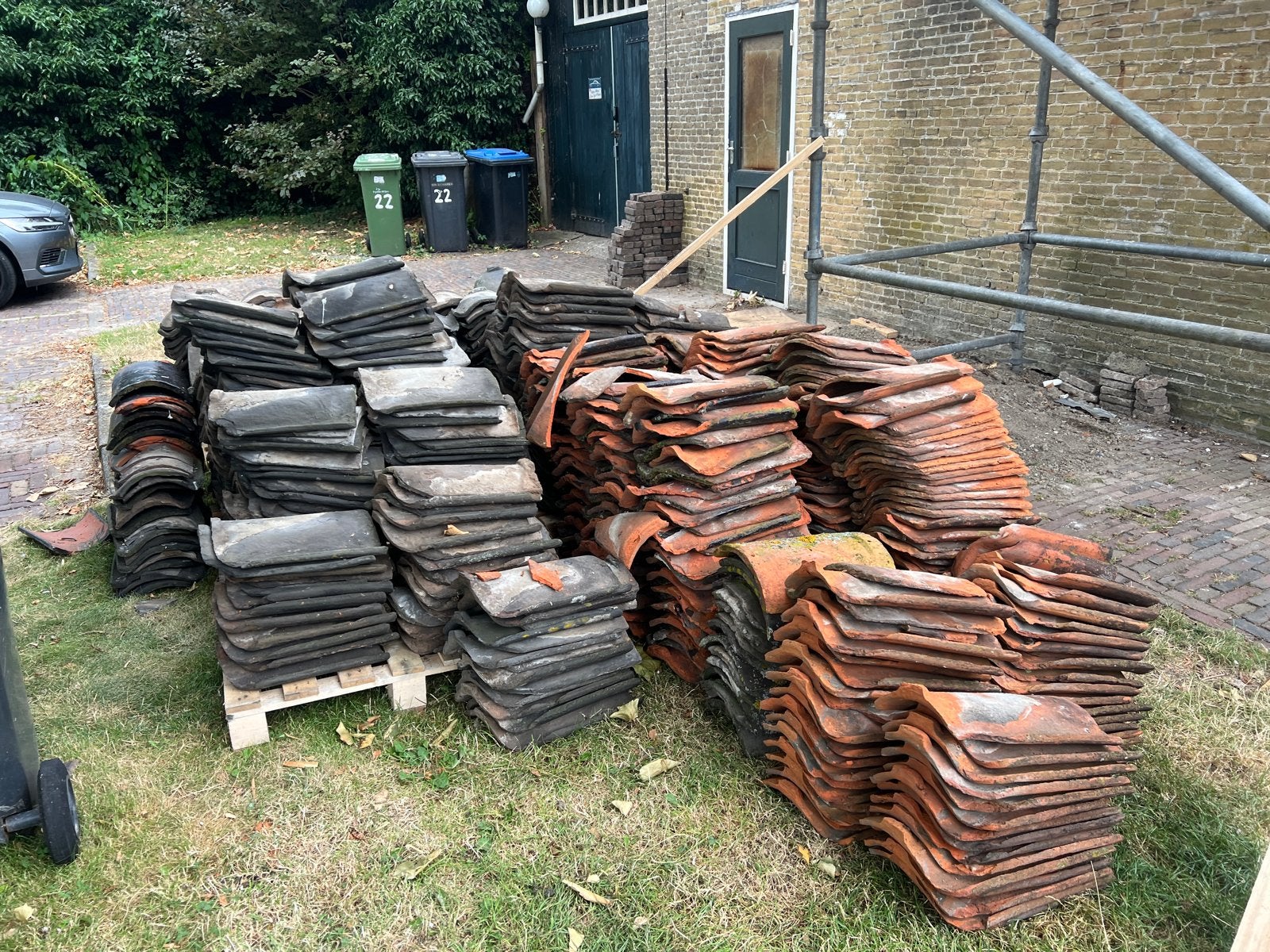 Gebruikte dakpannen oudhollands, Doe-het-zelf en Verbouw, Dakpannen en Dakbedekking, Ophalen, Gebruikt, Steen of Klei, 15 m² of meer