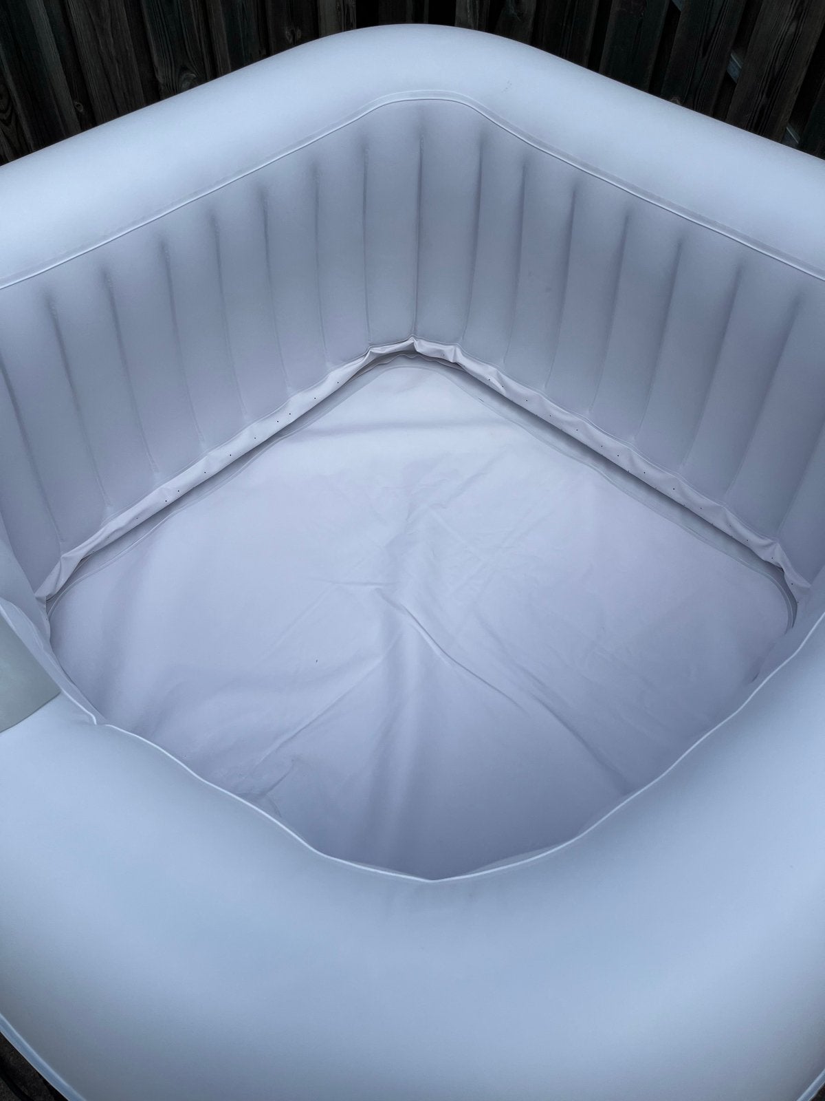 Opblaasbare Jacuzzi XQMAX Sports met rubberen tegels, Tuin en Terras, Bubbelbaden en Hottubs, Ophalen, Zo goed als nieuw, Opblaasbaar
