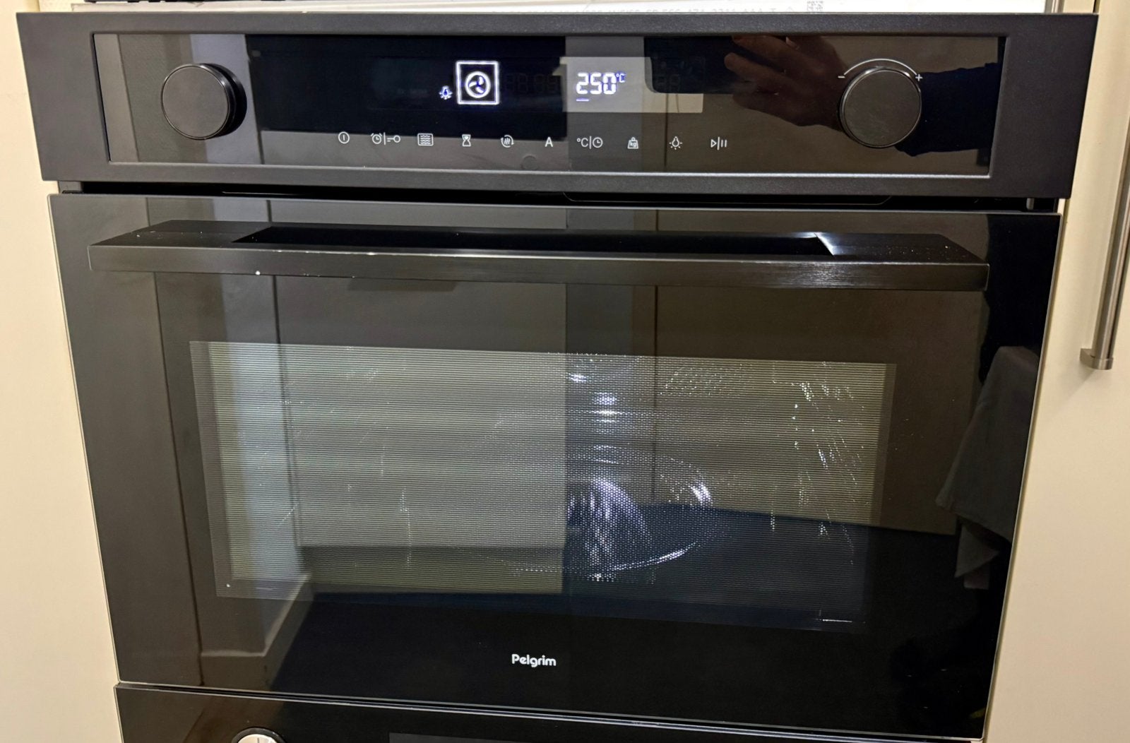 Pelgrim inbouw Oven met magnetronfunctie, nis 45 cm OM340MAT, Witgoed en Apparatuur, Combimagnetron, Ophalen of Verzenden, Zo goed als nieuw