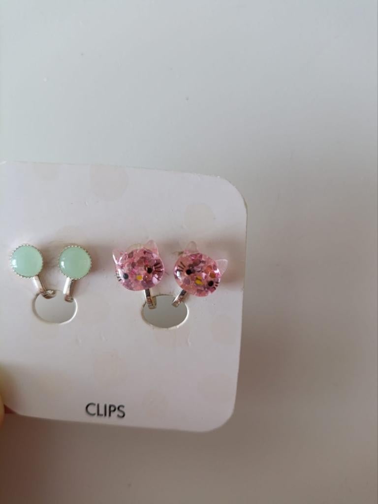 Clip kinder oorbellen set, Ophalen of Verzenden, Zo goed als nieuw, Overige materialen