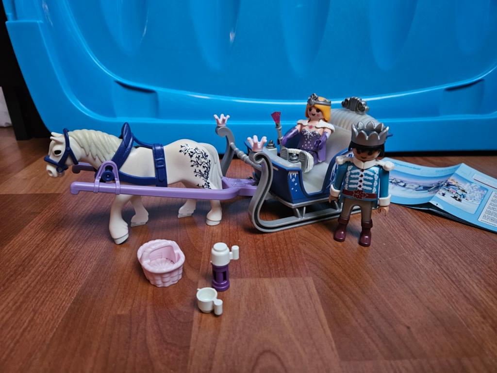 Playmobil koninklijk paar in slee 9474, Ophalen of Verzenden, Complete set