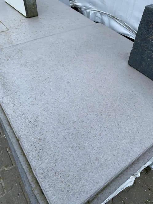 terrastegel, 60x60x4 nano grey met facet en coating, Nieuw, Ophalen of Verzenden, 10 m² of meer, Beton