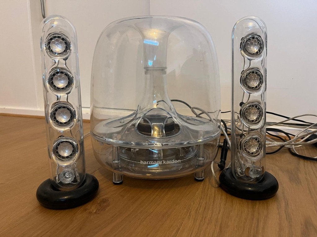 Harman Kardon SoundSticks – 2.1 speakerset, Overige merken, Gebruikt, Ophalen of Verzenden, 120 watt of meer