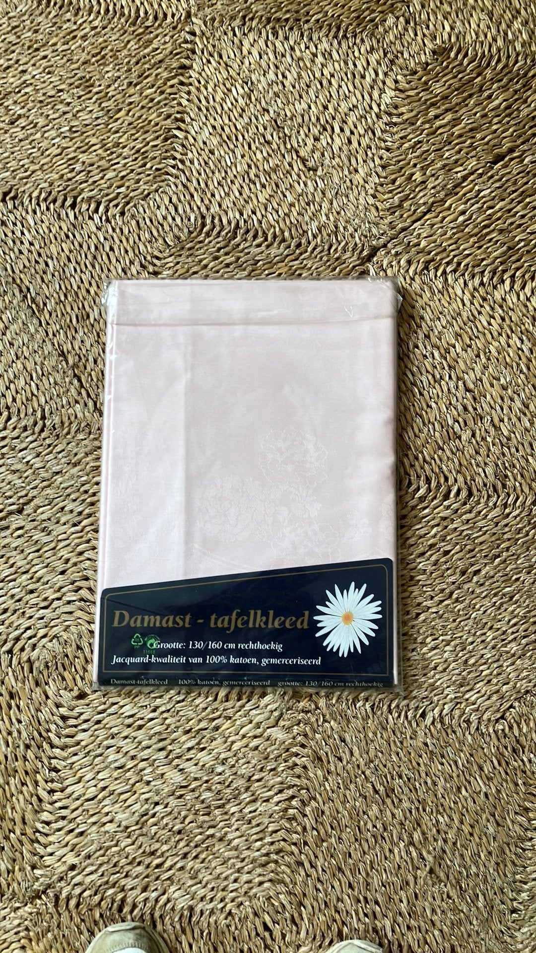 Damast kleed nieuw 130/160, Nieuw, Ophalen of Verzenden, Katoen, Overige vormen