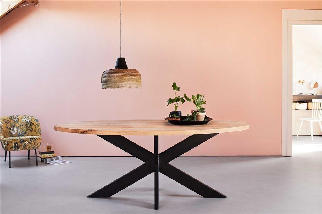 EIKEN eiken tafel bladen boomstamtafels boomstambladen, Ophalen of Verzenden, Metaal, Nieuw, 200 cm of meer