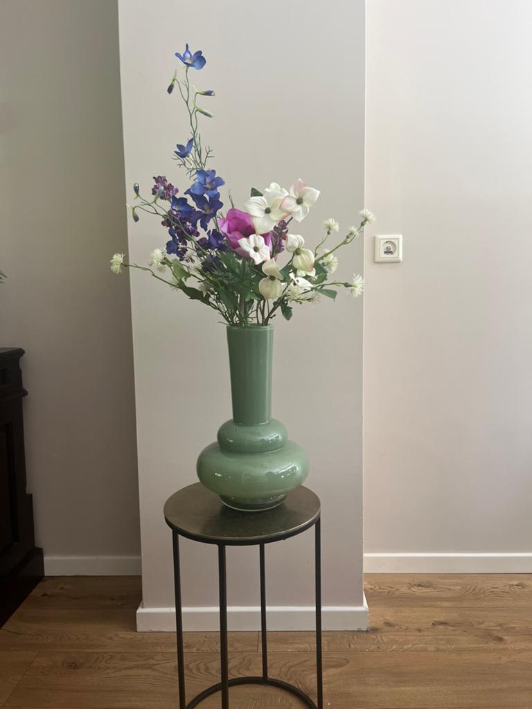 Nieuw Zijden Boeket, Ophalen, Binnen, 75 cm, Handgemaakt