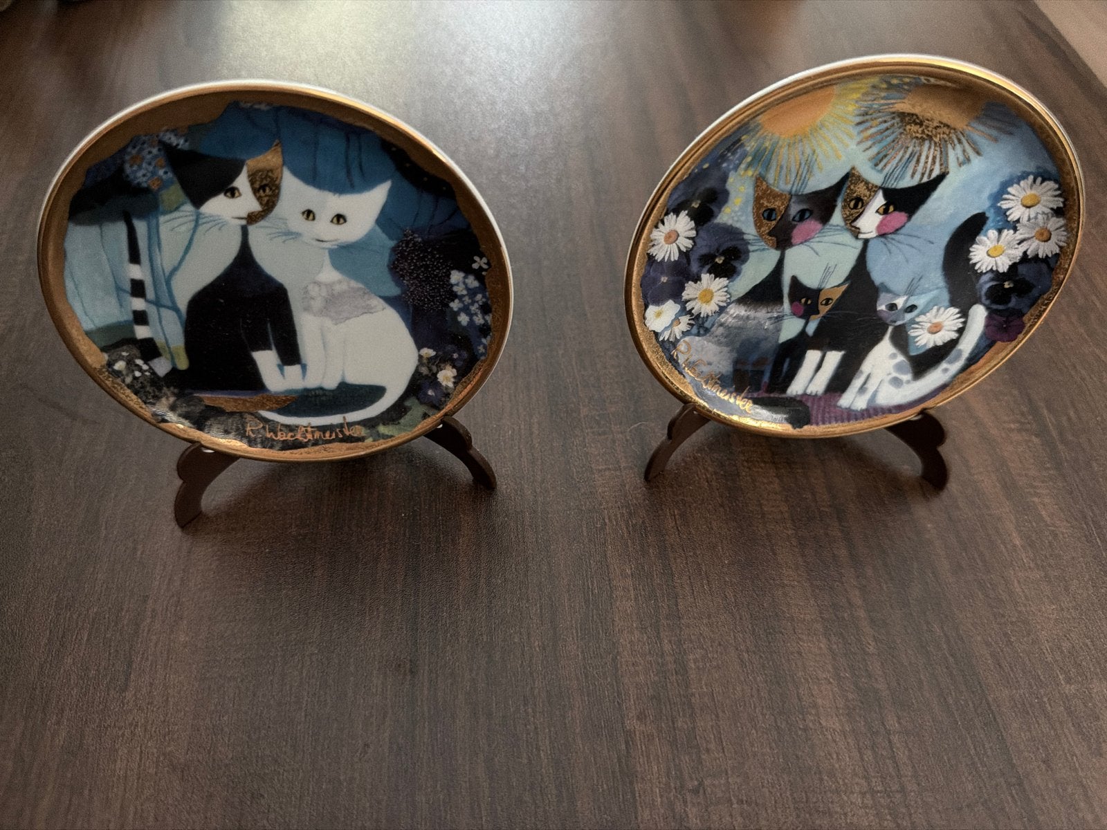 Twee Katten Decoratieve Borden - Limited Edition, Ophalen of Verzenden