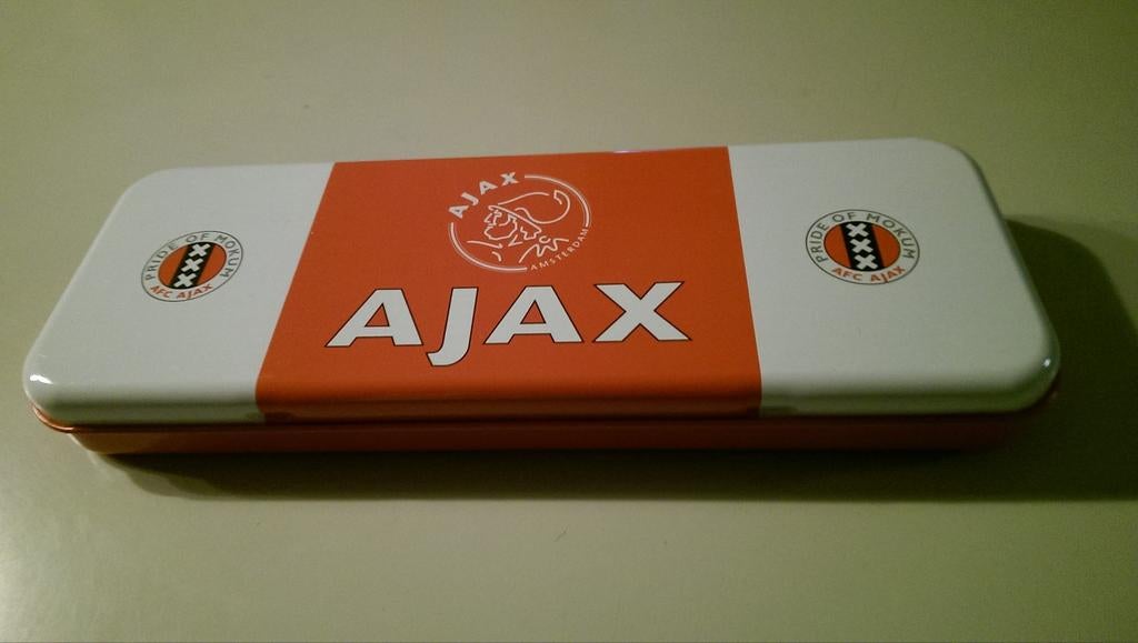 AJAX pennendoosje blik, Verzamelen, Ophalen of Verzenden, Zo goed als nieuw, Ajax, Overige typen