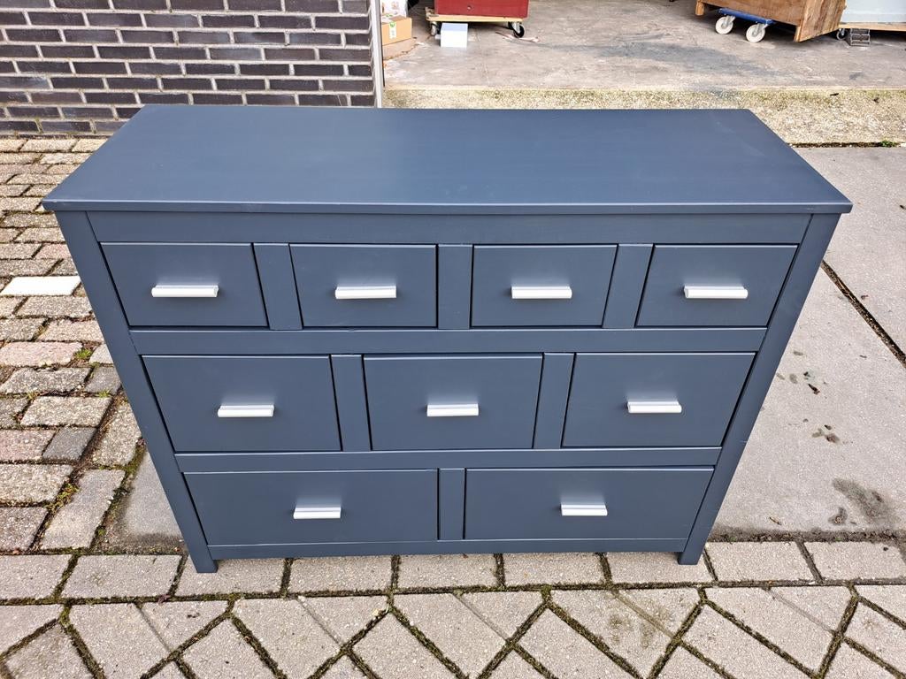 Grijze ladekast commode refurbished, Ophalen, RoDeKo Volendam, R.kooij65@gmail.com, Gebruikt