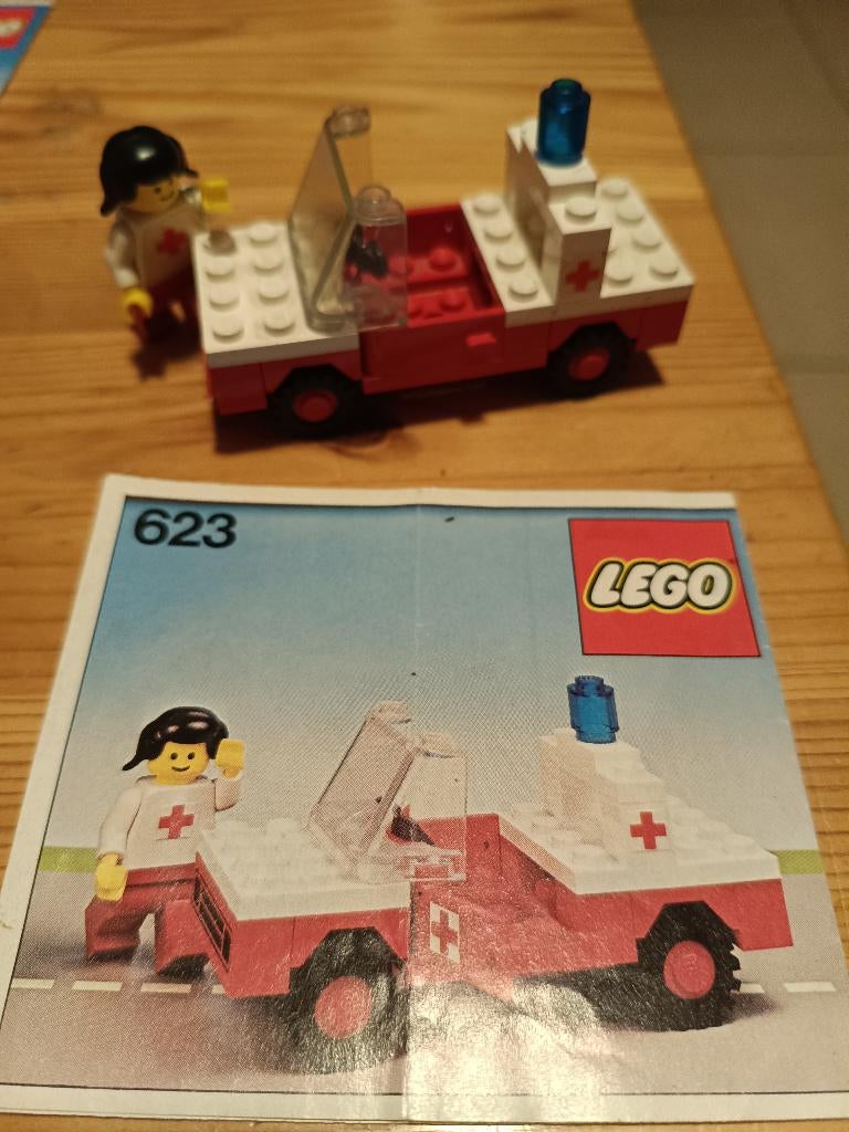 Lego 623 ambulance, Ophalen of Verzenden, Zo goed als nieuw, Complete set, Lego