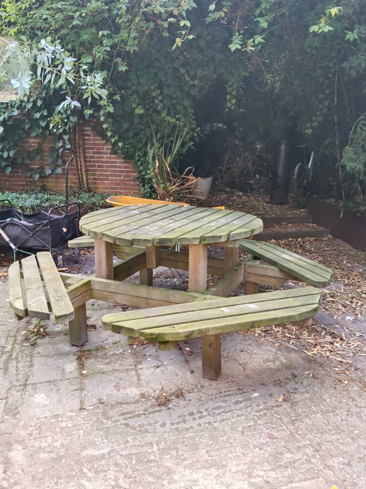 Ronde tuintafel GRATIS!, Ophalen, Gebruikt, Rond, Overige materialen