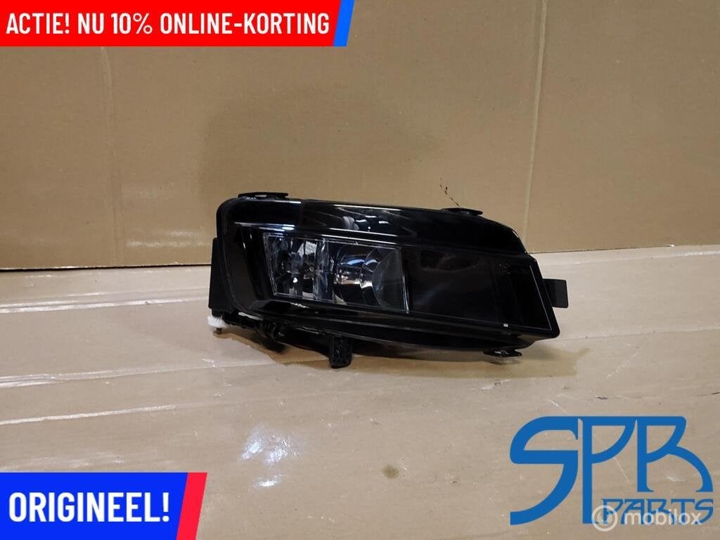 VW GOLF 7 VII MISTLAMP RECHTSVOOR MIST LAMP LICHT ORIGINEEL, Gebruikt, VOLKSWAGEN, Volkswagen, Ophalen of Verzenden