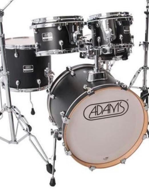 Adams 5000 matt black shellset drums, Muziek en Instrumenten, Drumstellen en Slagwerk, Ophalen, Zo goed als nieuw, Overige merken