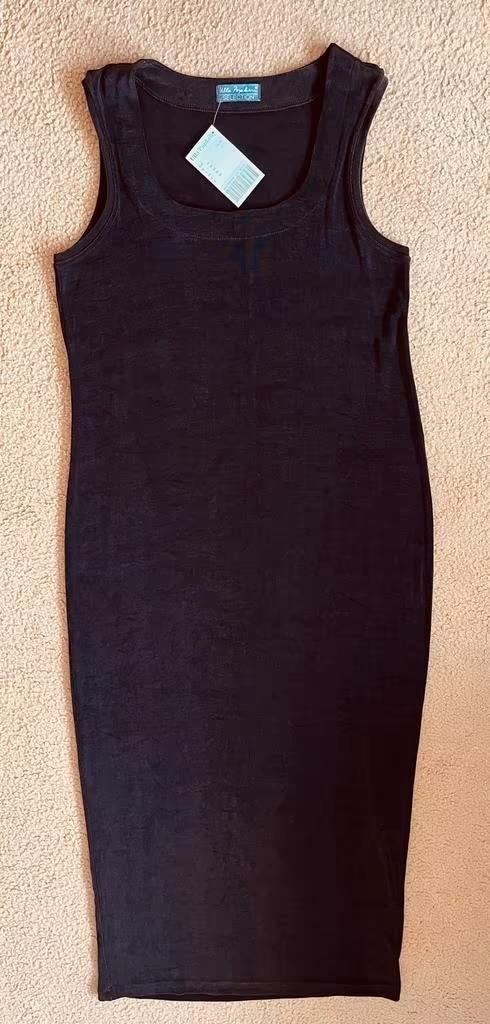 Ulla Popken lange jurk NIEUW maat 46 [v], Bruin, Maat 46/48 (XL) of groter, Nieuw, Ophalen of Verzenden