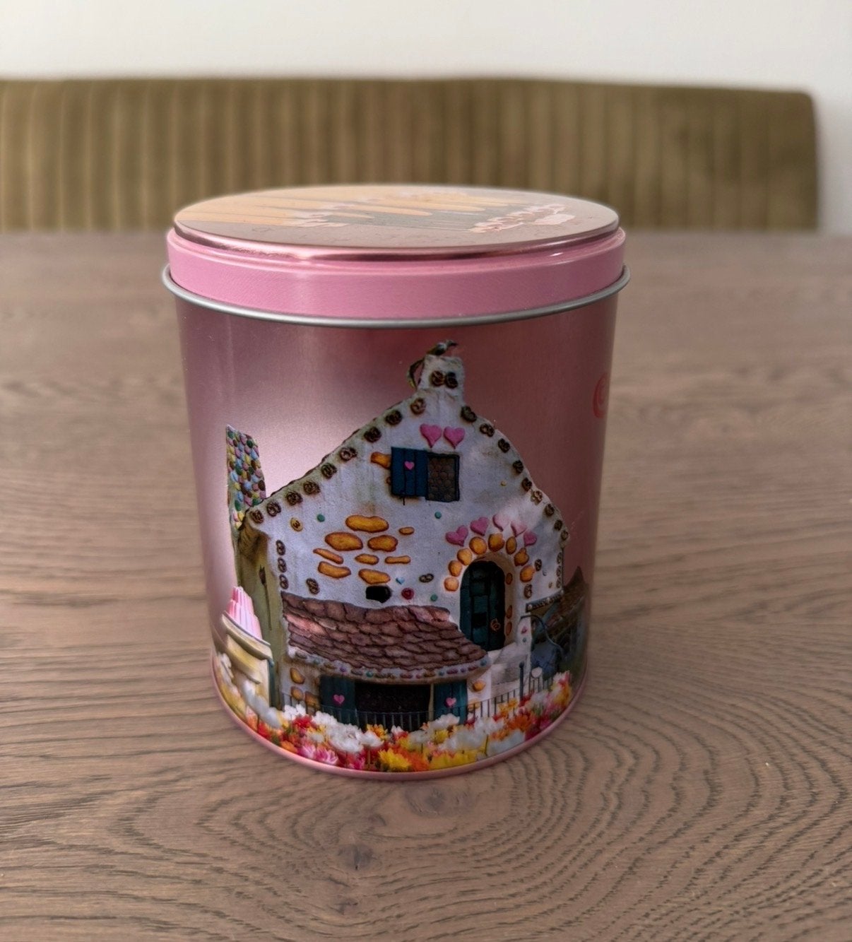 Efteling koekblik met Hans en Grietje huisje, Ophalen of Verzenden, Zo goed als nieuw, Gebruiksvoorwerp