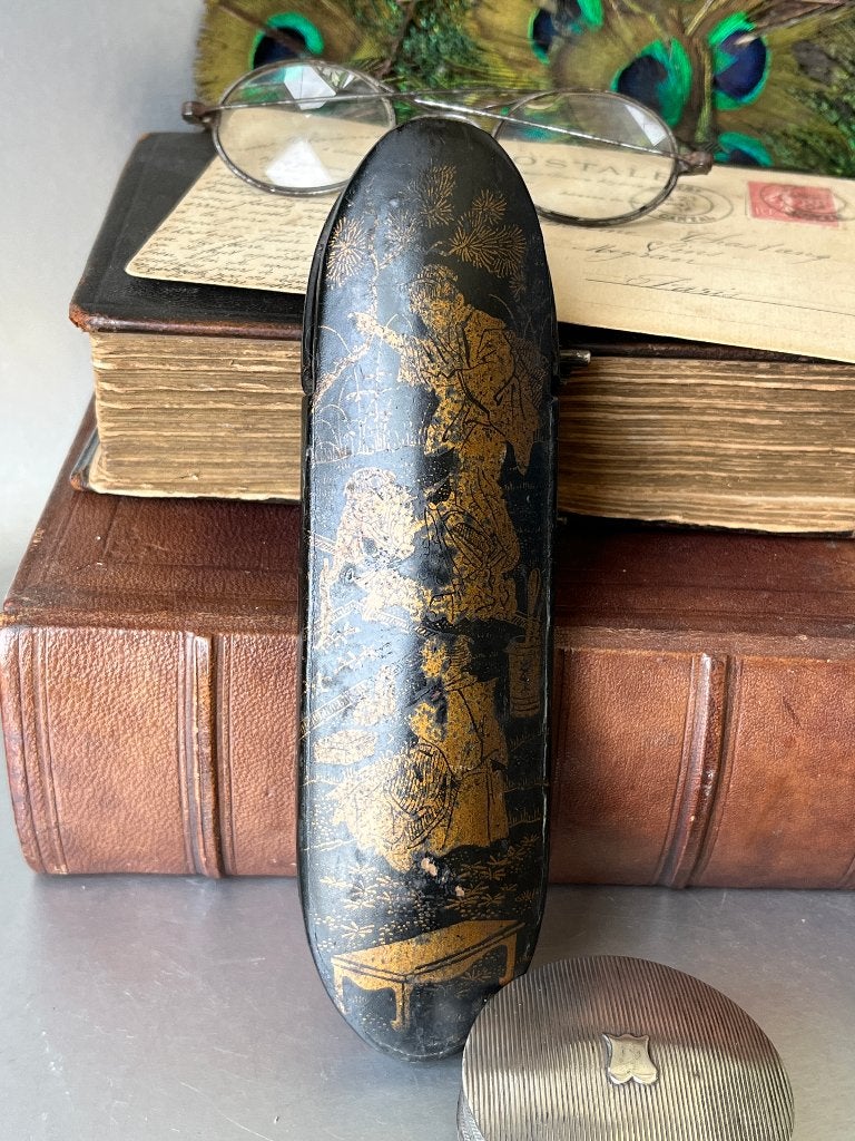 Antieke aziatische brillenkoker, Antiek en Kunst, Ophalen of Verzenden