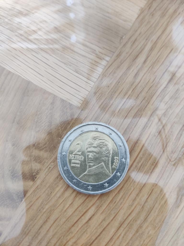 Zeldzame 2 Euro munt 2002 Oostenrijk, Postzegels en Munten, Munten | Europa | Euromunten, Ophalen of Verzenden, België, 2 euro