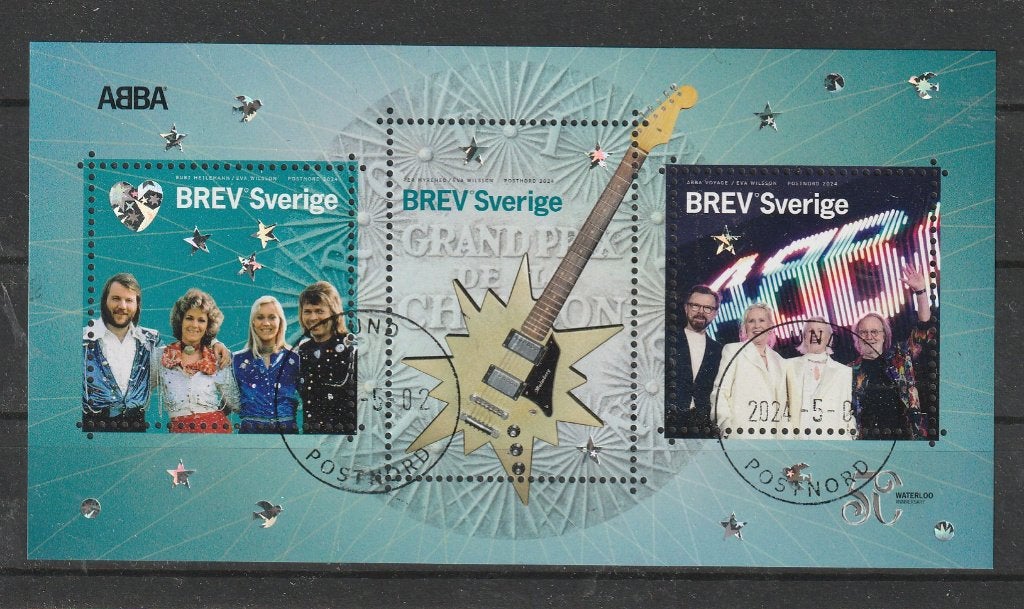 Zweden blok 68        ABBA, Verzenden, Zweden, Gestempeld
