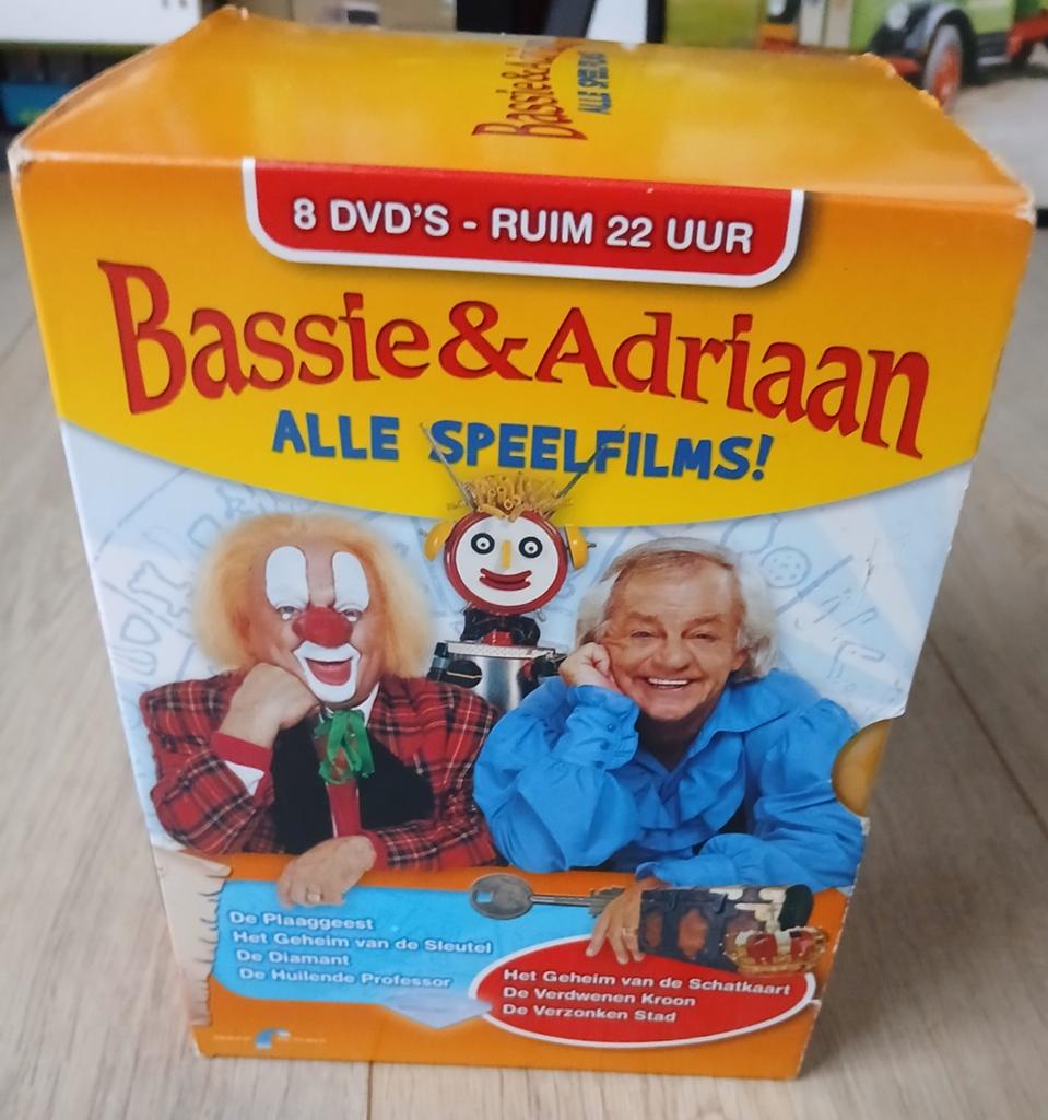 Bassie en Adriaan alle speelfilms, Cd's en Dvd's, Avontuur, Gebruikt, Alle leeftijden, Ophalen of Verzenden