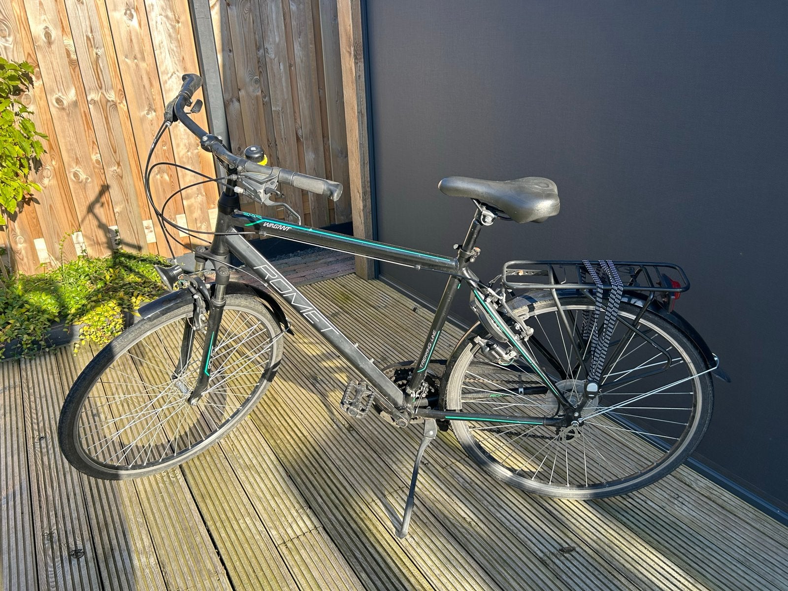 Romet fiets, framemaat 54 cm, zo goed als nieuw, Velgrem, Versnellingen, Zo goed als nieuw, 53 tot 57 cm