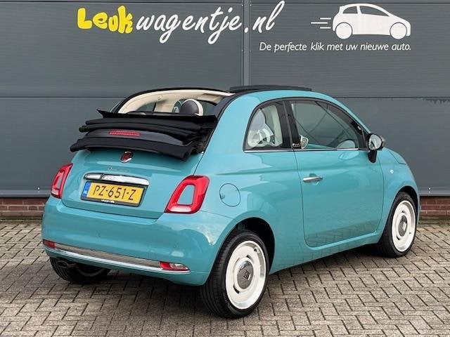 Fiat 500 C 0.9 Turbo Anniversario Cabrio *jubileummodel, Gebruikt, Cabriolet, Leder en Stof, Origineel Nederlands