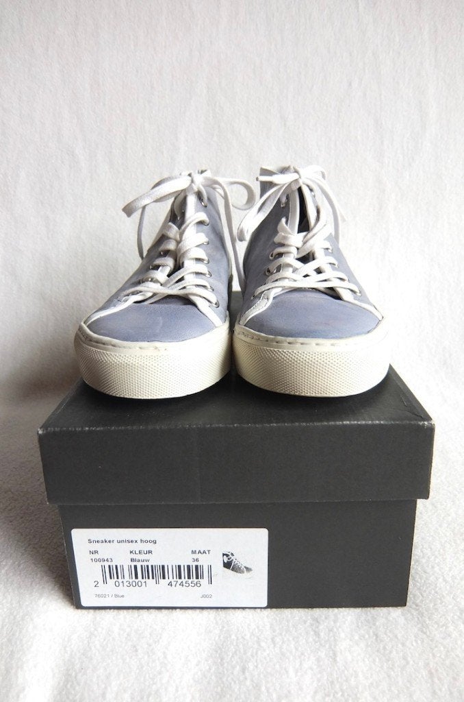 Jan Jansen hoge leren sneakers / gympen blauw maat 36, Kleding | Dames, Blauw, Jan Jansen, Ophalen of Verzenden, Sneakers of Gympen