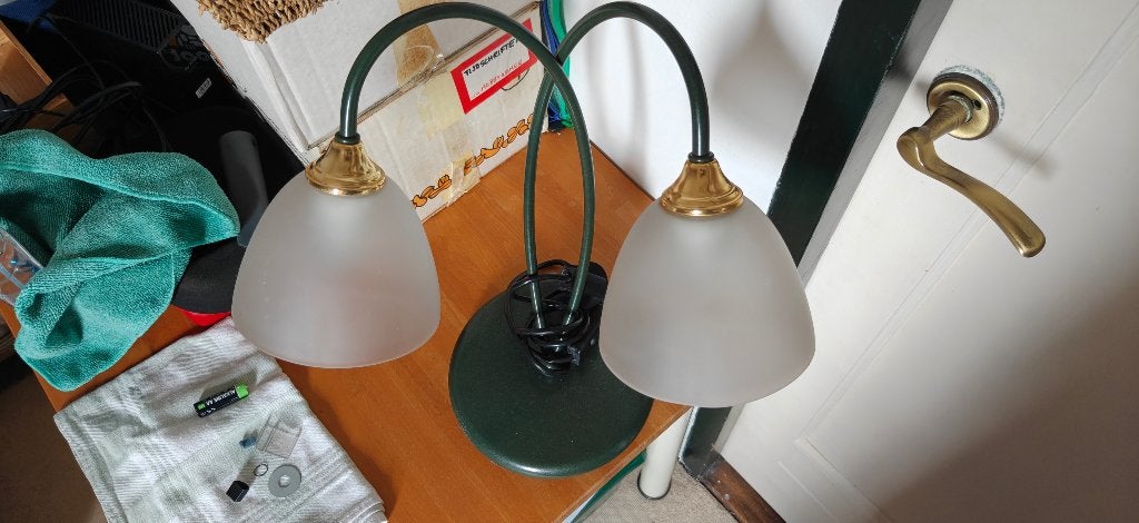 Tafel lamp, Ophalen, Bureaulamp, Gebruikt, Groen