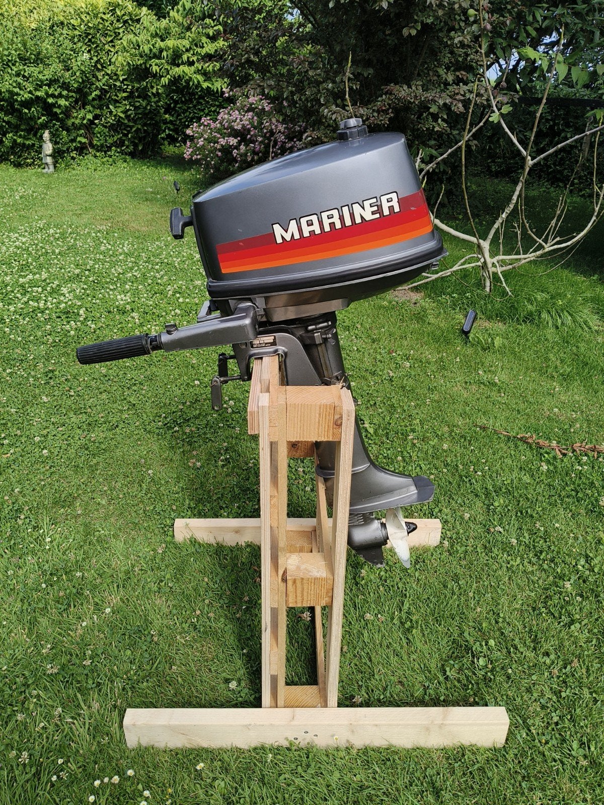 Buitenboordmotor mariner 4 pk Lang staart, Watersport en Boten, Ophalen, Benzine