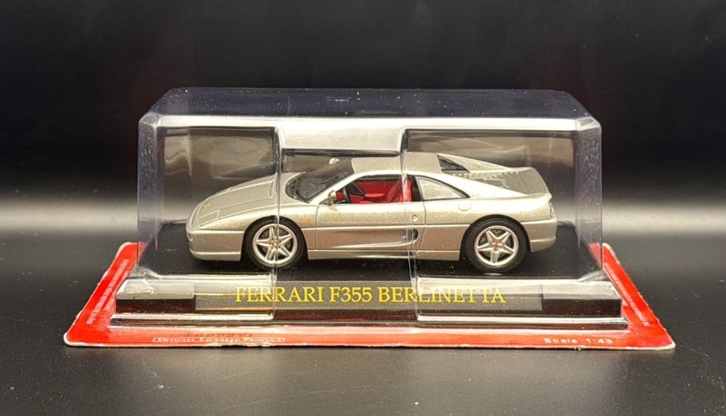 Ferrari F355 Berlinetta zilver 1:43, Ophalen of Verzenden, Nieuw, Bburago