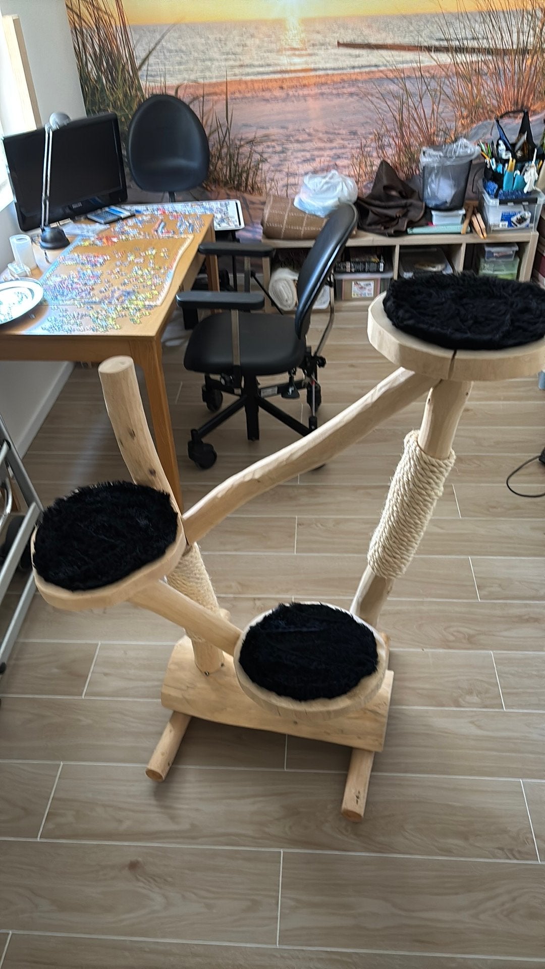 Katten krabpaal design, Dieren en Toebehoren, Ophalen, Zo goed als nieuw, Krabpaal