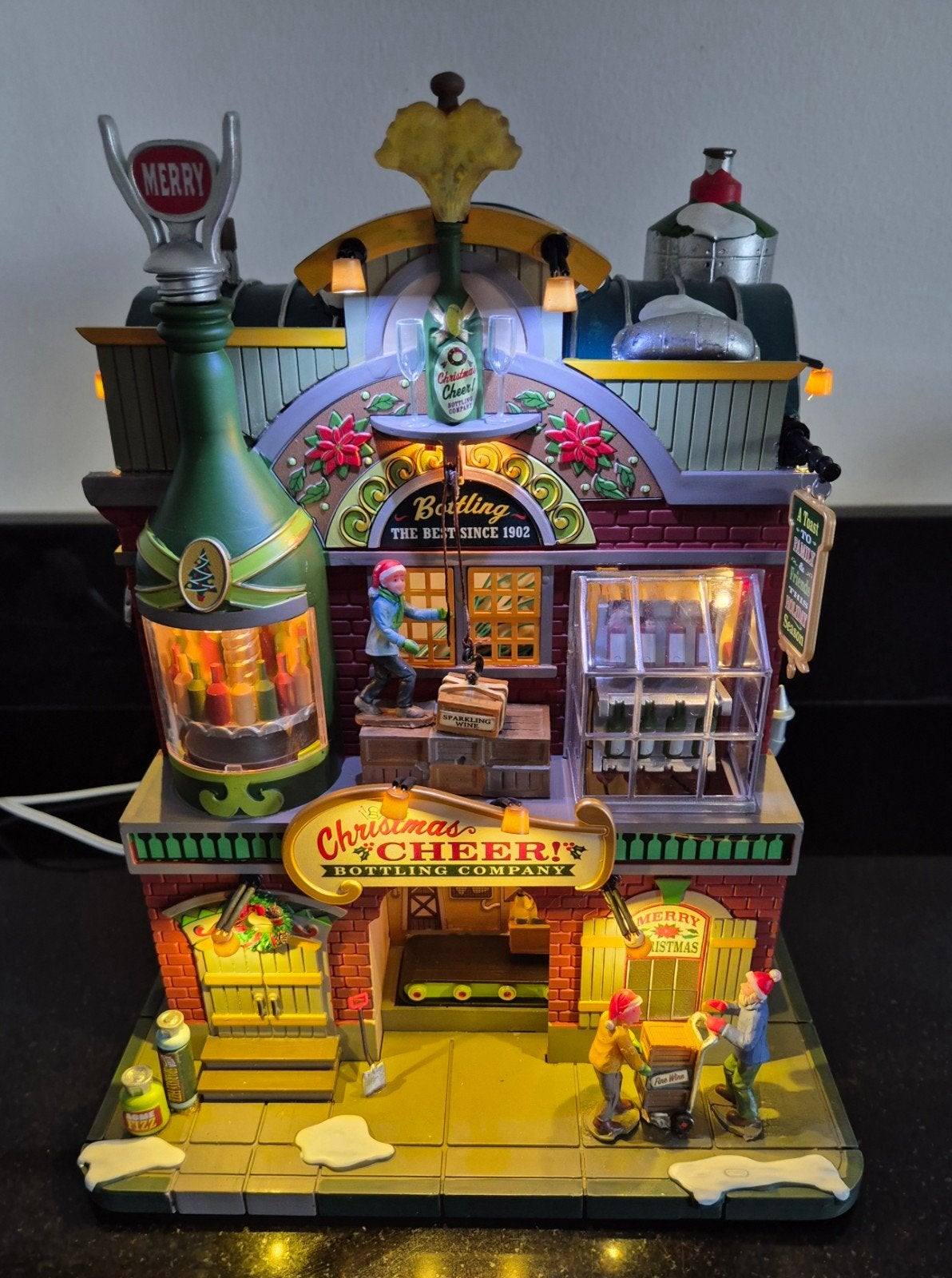 Lemax facade kersthuisje Christmas Cheers kerstdorp, Ophalen, Gebruikt