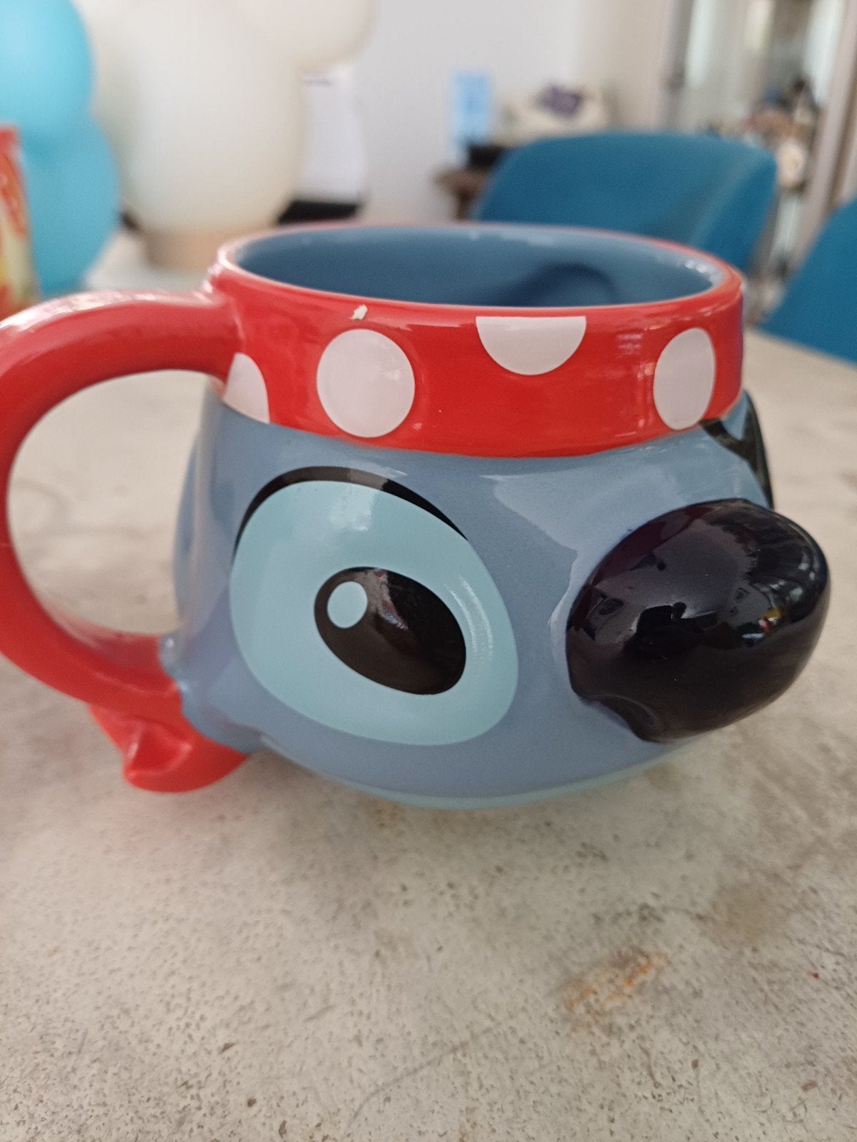 3D Stitch mok., Ophalen of Verzenden, Overige figuren, Zo goed als nieuw, Servies