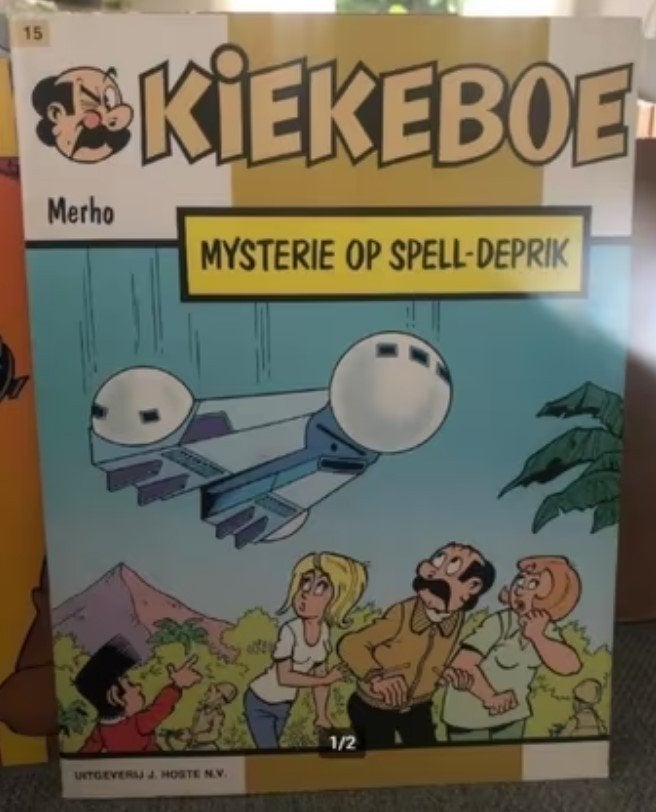Mysterie op spell-deprik kiekeboe hosta uitgaven gekleurd k9, Eén stripboek, Ophalen of Verzenden, Zo goed als nieuw