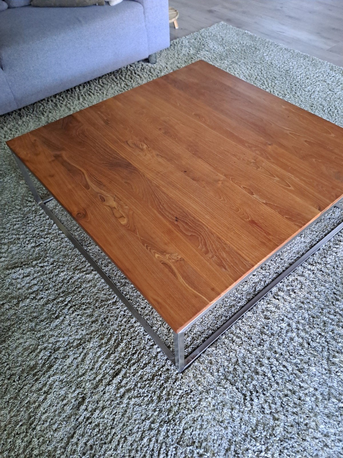 Design salontafel Ethnicraft, Huis en Inrichting, Ophalen, Vierkant, 100 tot 150 cm, 50 tot 100 cm